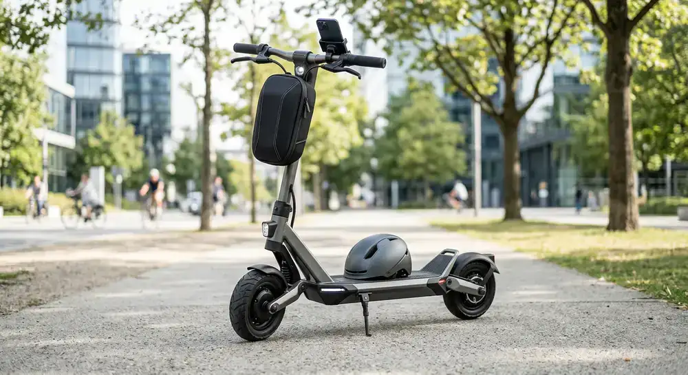 Oxiuwrat RideTech Konzept mit Premium Scooter Zubehör